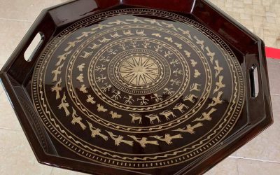 Kệ Decor mang hơi hướng giữa nét hiện đại và nét truyền thống